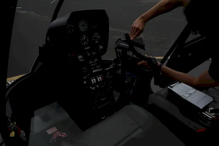 Robinson R44 Cadet Cockpit, Ventura County